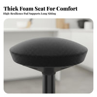 Modern Minimalist Design Adjustable rotating Stool Backless Adjustable Round Pedestal Chair Padded pad High Seat Built-in Footrest for Business Owners, Shop Workers, Kitchen, cosmetic studio, Counter, Garage
