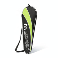 Single Shoulder Strap Badminton Racket Bag Slim Badminton Racquet Bag Teardrop-Shaped Sports Gear Padded