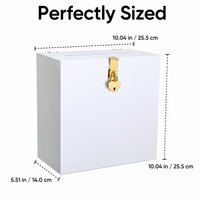 Acrylic Wedding Card Box, Decorative Container for Party Candy, Cajas de Acetato Transparente with