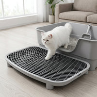 Cat Litter Mat with Double Layer Sifting, Cat Toilet Control Sand Tray, Four Seasons Universal Indoor Use Litter Control Mat 142