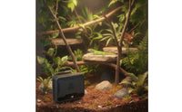 Pet Fan Heater with Digital Display Compact Enclosure Heater with Metal Support Frame Slim for Reptile Owners, Terrariums