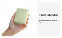 Waterproof Labels Portable Thermal Printer App Control Mini Thermal Labeler Bluetooth Connectivity Label Device Rechargeable Battery for Home Organizers, Teachers, Small Business Owners, School, Kitchen, Storage, Retail Shop