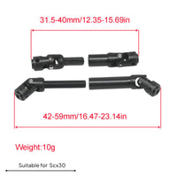 2 Pieces Black Finish Steel Drive Shaft Long-Lasting RC Drive Shaft for Model Car Builders