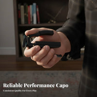 Guitar Capo Compact Design Quick Change Capo Metal Construction Fretboard Clamp for Beginners, Live Performance, Music Class