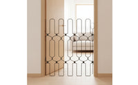 Collapsible Foldable Pet Gate Indoor Metal Pet Gate Portable Barrier Freestanding for Dogs, Young Dogs, Cats, Doorways, Stairs, Hallway, House