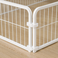 Pet Circle, Dog Cage, Metal Wire, 13mm Tube, With Door, Connectable, For Multi-Dog Households, Puppy Training, White