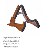 Portable Folding Wooden Guitar Stand Stable Wood Instrument Stand Universal Foldable Guitar Holder Safeguarding for Practice Room
