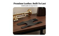 Brass Instrument Component Guard Guards from Sweat Trumpet Dampness Protection Leather Valve Wrap for Long Practice Practices