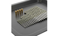 24 Pieces Includes 4 Brass Collets Crystal Drill Bit Set Rotary Tool Compatible Crystal Coated Rotary Tool Accessory for Hobbyists