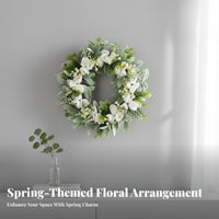 Artificial Flower Wreath Easter Decor Seasonal Door Wreath Reusable Long-Lasting for Covered Porch