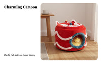 Thick Cushion Warm Cat Sleeping Bag Versatile Purpose Cat Cave Bed Breathable for Small Dog Owners, Indoors, Bedroom, Living Room
