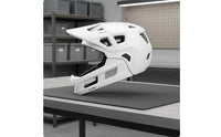 Removable Chin Bar Mountain Bike Full Face Helmet Breathable Full Face Mountain Bike Helmet Ventilated Safety Gear Vented Design for Trail-Road