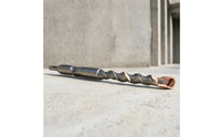 Spiral-Flute Percussion Drill Bit Round-Shank Masonry Drill Bit Clean Drilling Tool Efficient for Masons