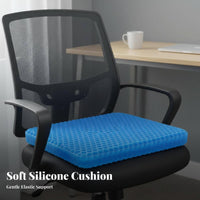 All Seasons Use Honeycomb Gel Cushion High Elasticity Gel Seat Cushion Non-Slip Cover for Students, Office Workers, Home, Classroom, Stadium