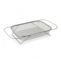 Over-Sink Strainer Basket Rust-Resistant Sink Draining Basket Large