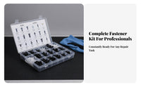 415 Pieces Plastic Push Rivet Set Organized Storage Box Plastic Push Rivets Set Door Trim Panel Fastener Kit Wide Compatibility