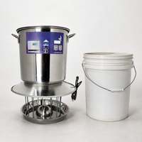 Automatic Cat Feeder for Two Cats, Timed Dry Food Automatic Cat Feeder with Stainless Steel Bowl, Dark Gray Automatic Pet Feeder