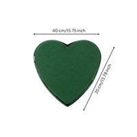 Green Wedding Car Decoration Base Grid-Backed Heart-Shaped Floral Foam 40 Cm Wide Suction-Mounted Floral Base Easy to Use