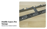 Professional Grade Dumbbell Rack Space-Saving Dumbbell Holder Stand Stable Design Home Gym Weight Holder Easy Assembly