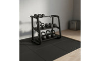 Dumbbell and Kettlebell Organizer Multifunction Kettlebell -Saving Gym Equipment Organizer for Fitness Users
