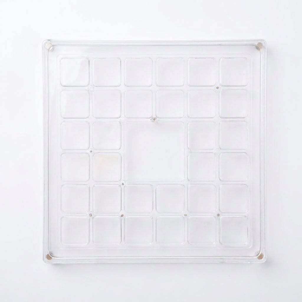 Acrylic Display Box with Lid, 33 Compartments Multi Grid Storage, Clear Case for Seashells Rock Collection, Hobby Organizer