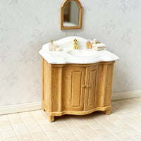 1:12 Scale Vintage Bathroom Cabinet Miniature Dollhouse Furniture