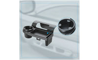 Car Window Organizer with Cup Holder No Drilling for Road Trips, Drivers