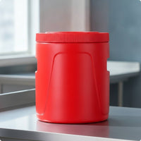 Insulated Bucket with Stainless Stainless Steel Insert Heavy Duty Thermal Container with Screw on Lid Portable Thermal Bucket for Caterers, Catering