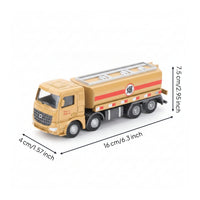 Printed Striping Alloy Tanker Truck Fuel Markings Die-Cast Tanker Truck Long Body