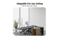 Foldable Design Padded Rest Lounger Built-in Pillow Folding Cot Integrated Mattress Reclining Chair Includes Carry Bag for Office Workers, Beachand Goers, Restping, Indoors, Travel, Camping