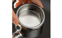 Easy to Clean Portafilter Basket Food Grade Espresso Filter Basket Long-Lasting Stainless Steel Coffee Filter Rustproof for Home Kitchen