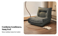 Luxurious Comfort Armless Lounger Thick Padding Ergonomic Lounger Retains Shape Lounge Chair Modern Design for Young Adults, Meditators, Bedroom, Living Room, Balcony, Reading Nook