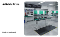 Reinforced Frame Anti-Static Workbench Lockable Drawers Lighted Assembly Table Electronics Repair Desk for Technicians, Engineers, Hobbyists, Factory, Laboratoryoratory Oratory, Garage