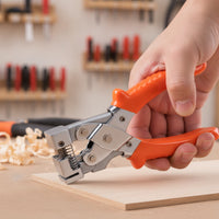Hemming Plier with Return Ergonomic Straight-Jaw Forming Pliers Portable Hand Seamer for Home Handypersons
