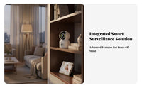 Twin Lens Detection Unit AI Human Tracking Twin Screen Observation Camera Interactive Audio Observation System Display for Parents, Seniors, Home