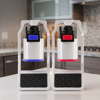 Dispenser Faucet Connector Push-Button Faucet Connector with Threaded Fitting Adapter Set Easy Installation Versatile