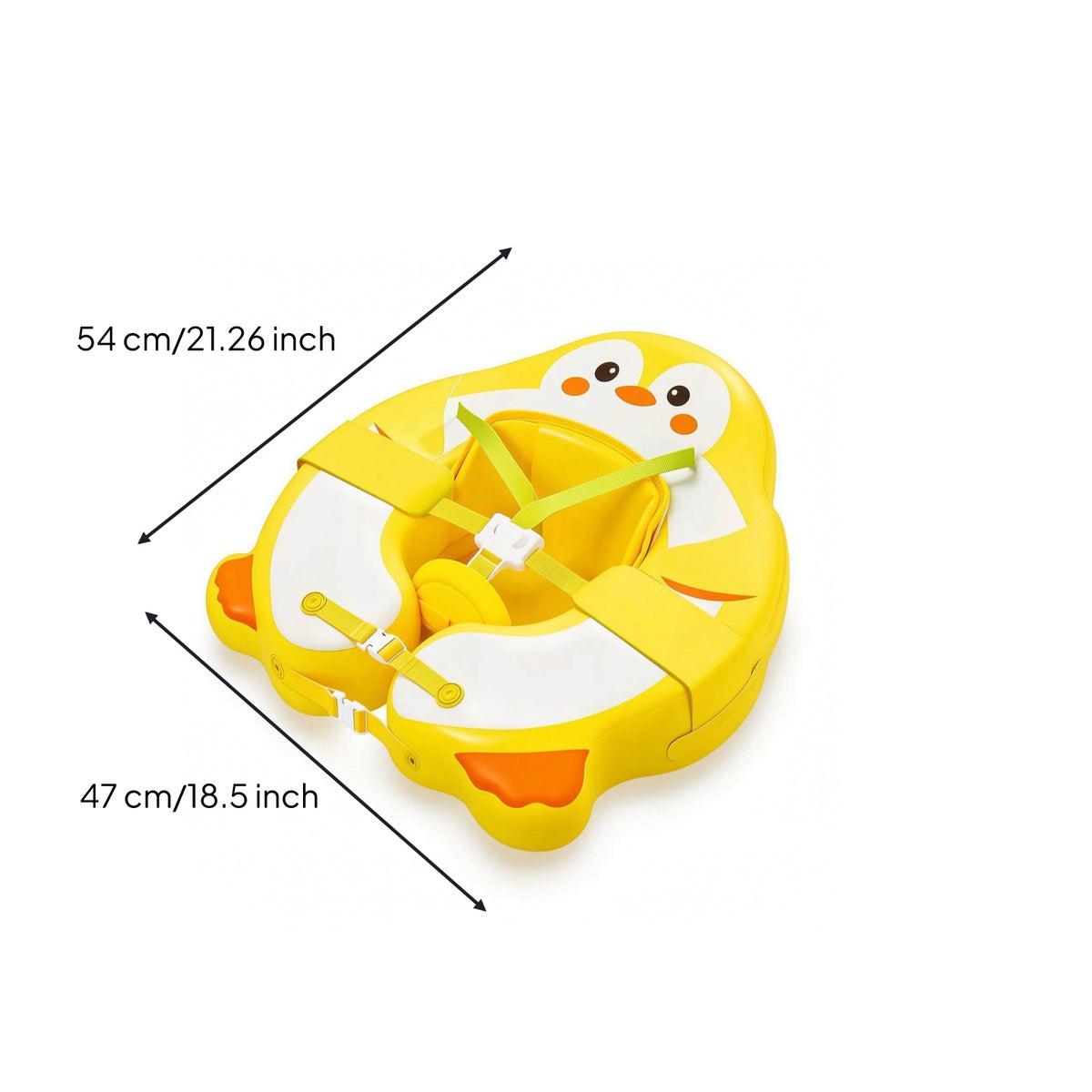 Supportive Baby Swim Seat Stable Non-Inflatable Baby Buoyant Seat Skin-Friendly Infant Swim Buoyant Seat Smooth for Bathtub