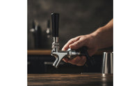 Threaded Keg Beer Faucet Polished Keg Tap with Lever Handle Compact Beer Faucet with Handle Long-Lasting for Kegerators