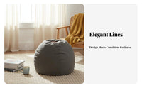Plush Pouf Nordic aesthetic Footstool Modern Minimalist Soft and Comfortable for Decorators, Lounge Area, Entryway