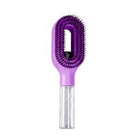 Dense Bristles Spray Hair Comb Transparent Handle Detachable Bottle Comb Handheld Misting Hair Brush Retail Box Packaging