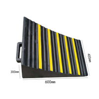 Wheel Chock Wear-Resistant Rubber Wheel Chock Ribbed for Parking, Car Owners