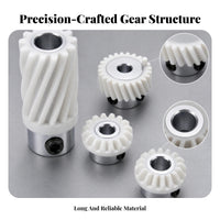 4 Pieces Wear-Resistant Sewing Machine Gear Set Precision Drive Gear Set White