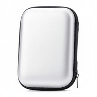 2.5 Inch Data Storage Pouch Case Zipper Closure Earphone Storage Shockproof Container-Resistant Small Electronics Organizer for Commuters