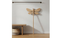Wooden Dragonfly Clothes Pole Finely Polished Dragonfly Clothes Reacher Design Laundry Accessory