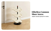 Household Storage Rack-Tier Shoe Rack Weighted Base Vertical Post