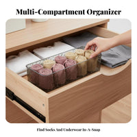 Sock Divider Box Compartmentalized Clear Compartment Box versatile for Women