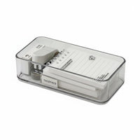Stackable Organizer Set Transparent Individual Storage container Clear Design