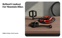 Mountain Bike Crankset Includes Chain Guard Triple Chain Loop Crankset 3 Speed Cycle Chainwheel High-Strength Carbon Steel