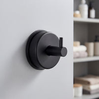 No-Drill Suction Hook with Peg Stainless Steel Suction Cup Hook Compact Space-Saving for Kitchen