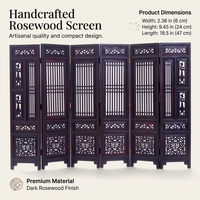 Rosewood Miniature Folding Screen, Wooden Folding Screen Divider Table Ornament, Chinese Traditional Mini Folding Screen Decorative